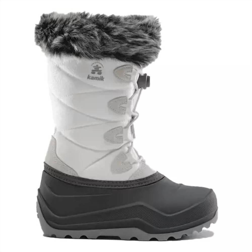 NEW KAMIK big kids' snowangel insulated winter boots in white